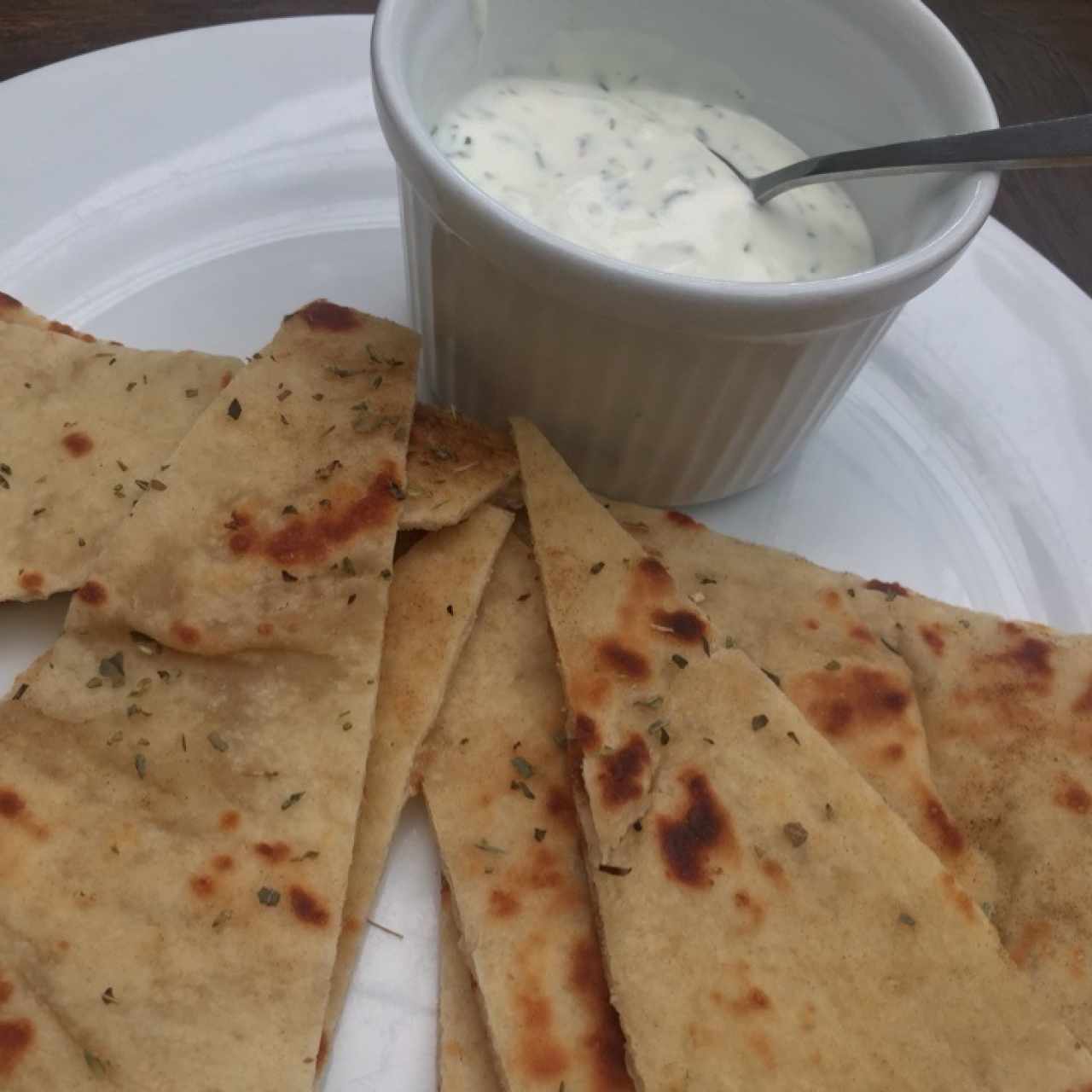 Pita y tsatsiki