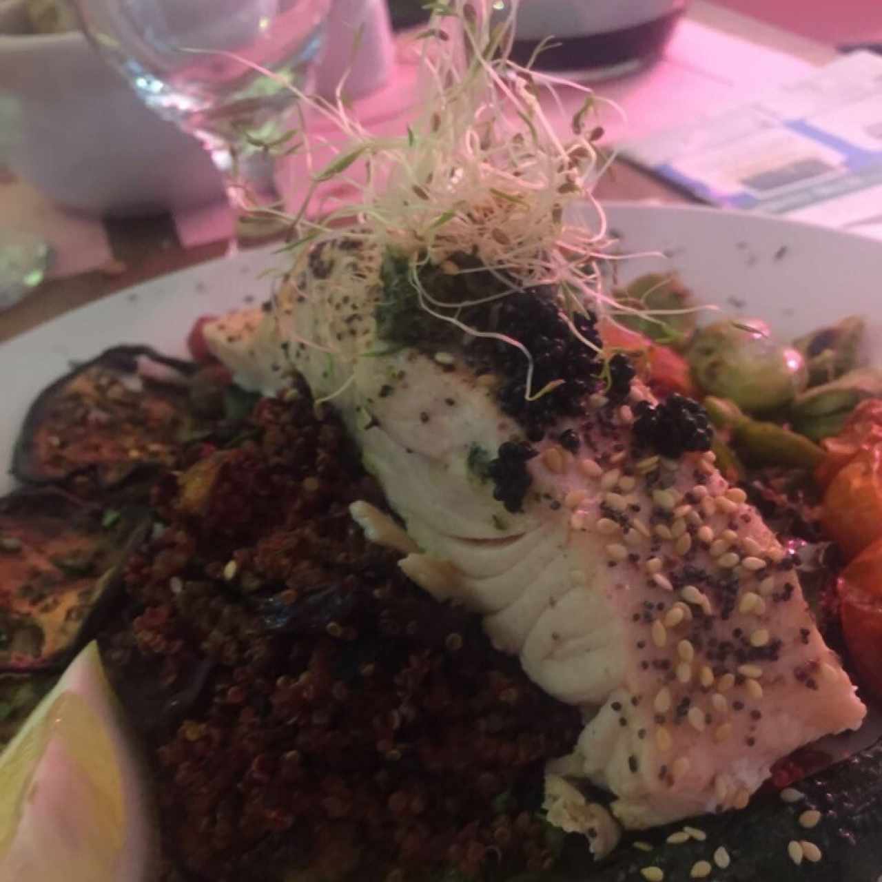 salmon con quinoa