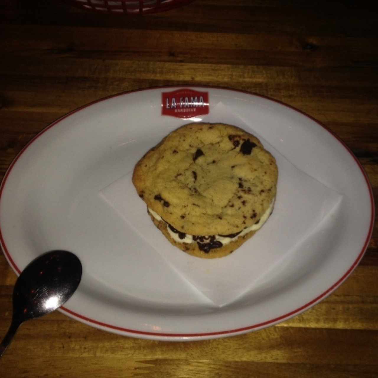 sandwich de helado en galletas