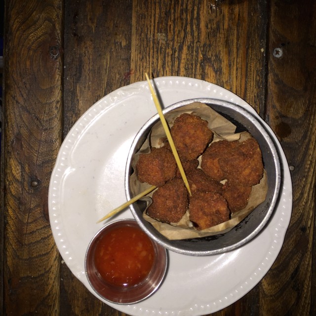 Entrada de Pork Belly con salsa agridulce