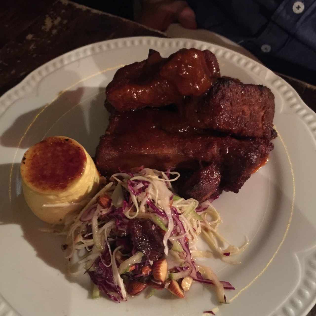 Costillas de Cerdo con pure de choclo
