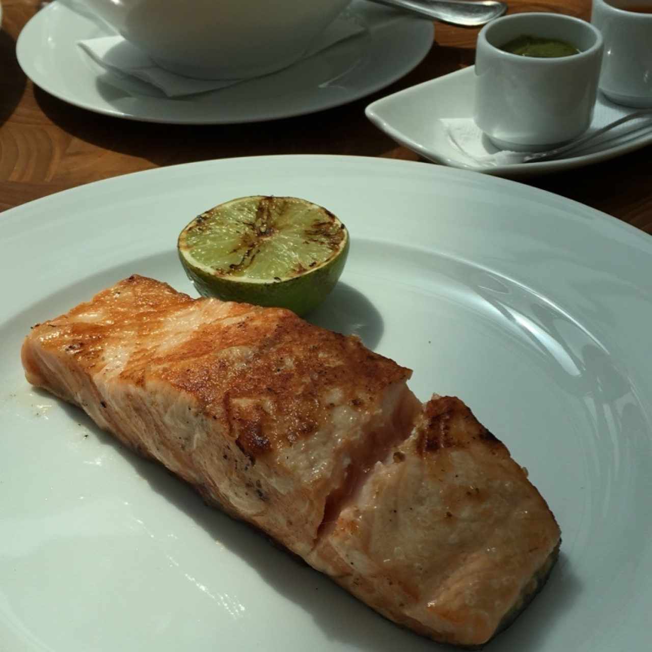 salmón a la plancha