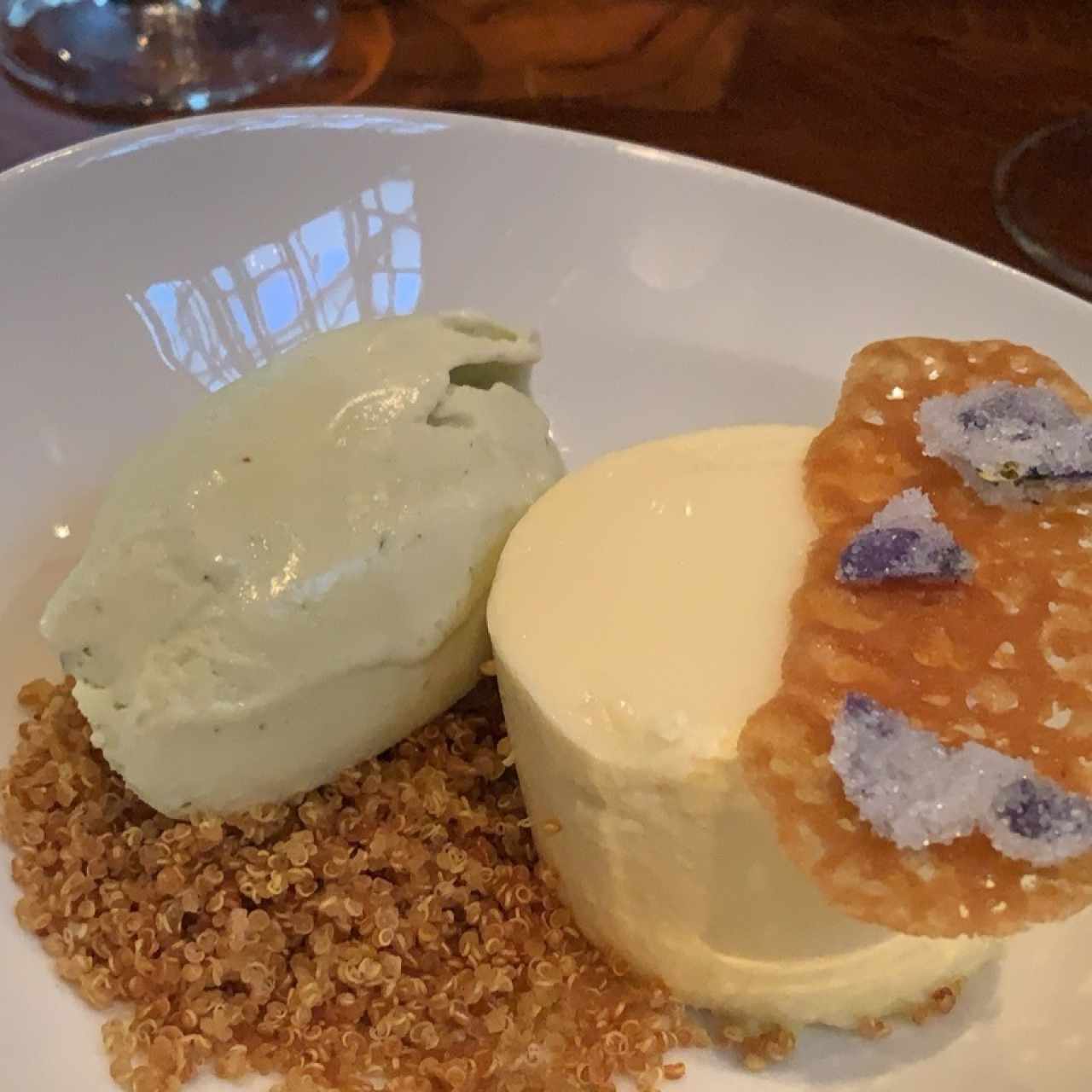 panna cotta de lavanda