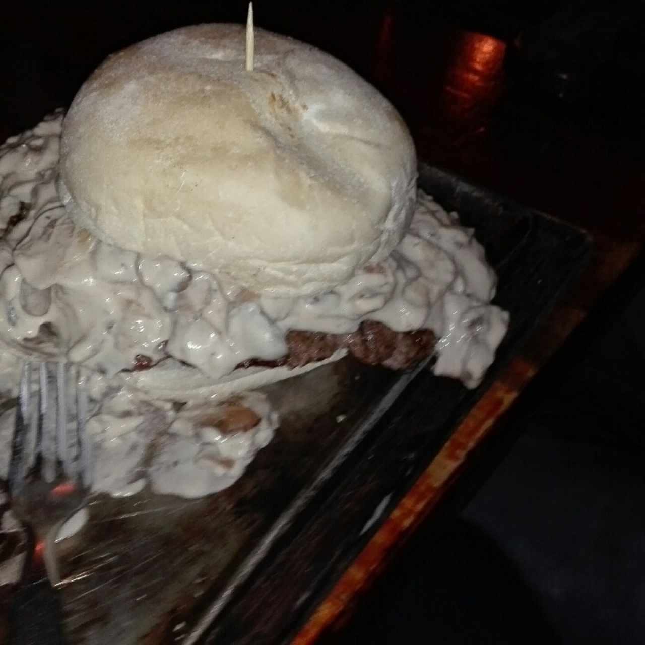 hamburguesa al champiñón