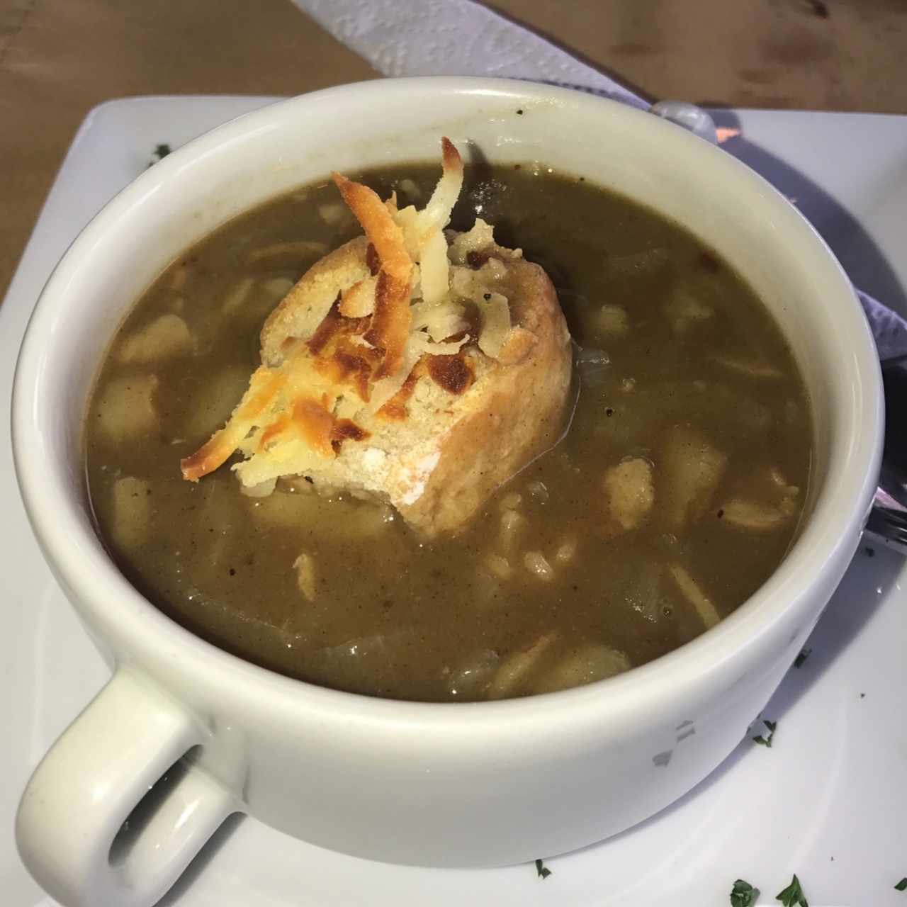 sopa de cebolla 