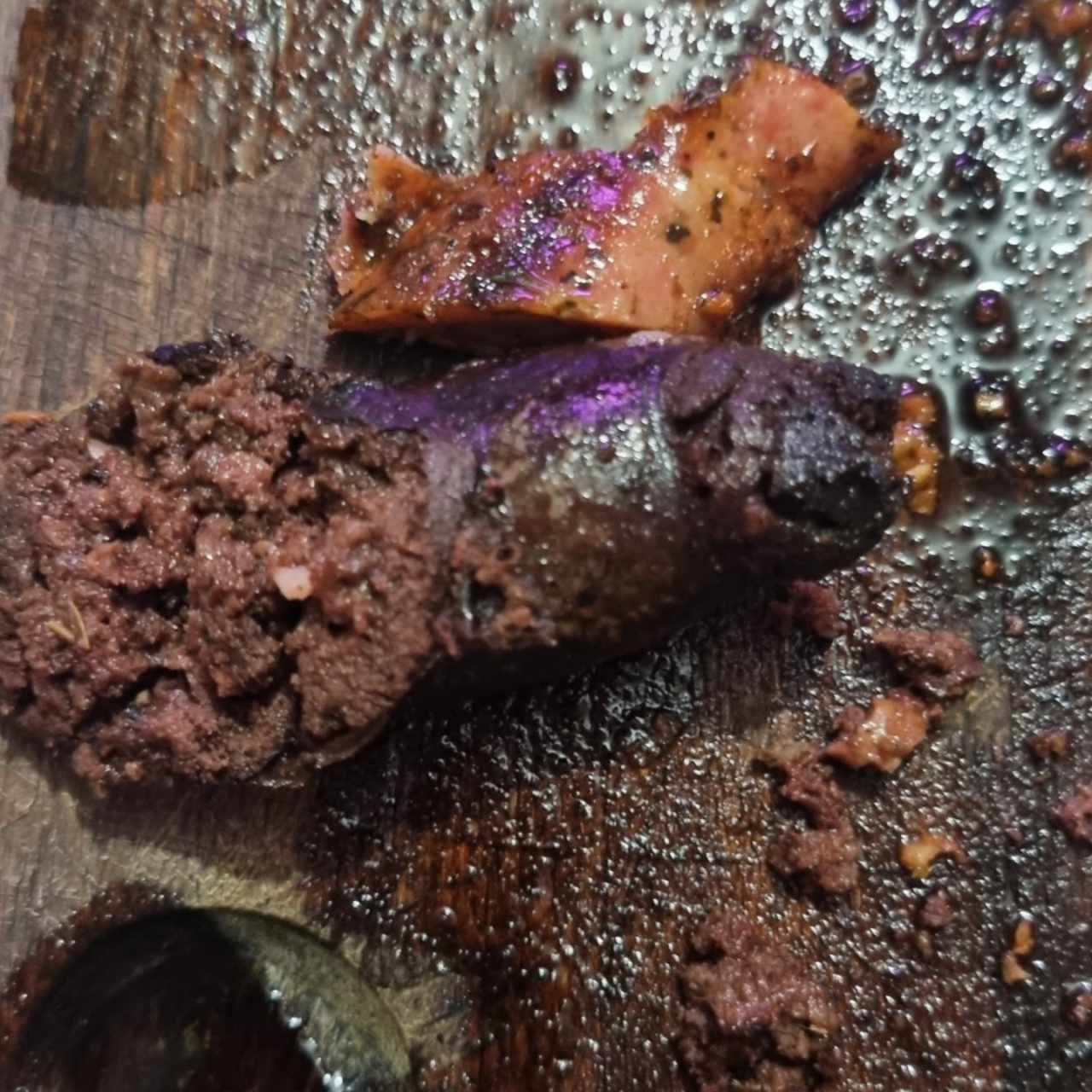 morcilla y chorizo