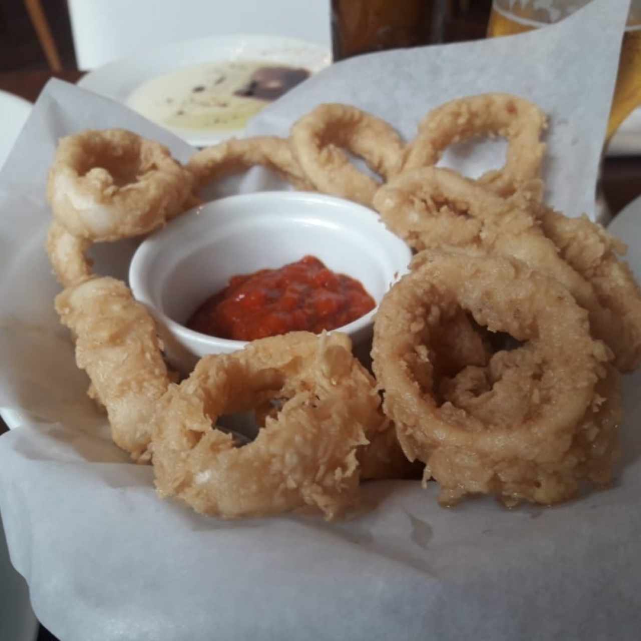Calamares empanados