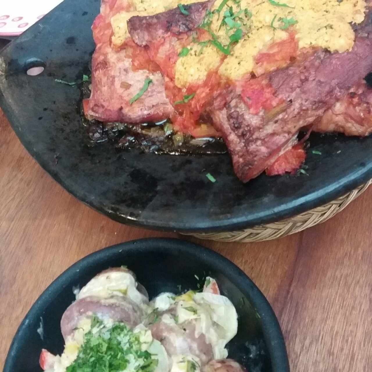 SObrebarriga y papitas chorreadas
