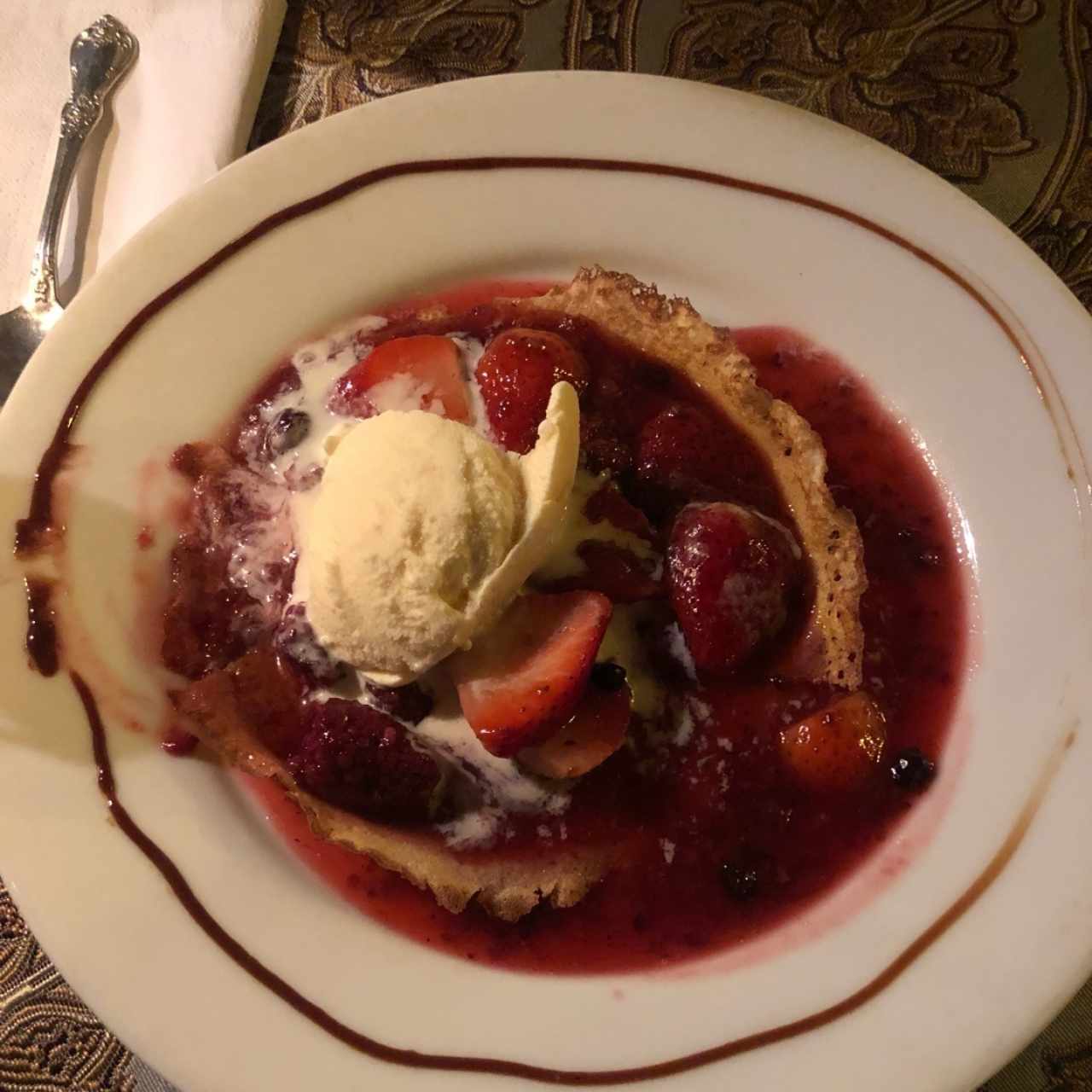 crepes de frutos rojos