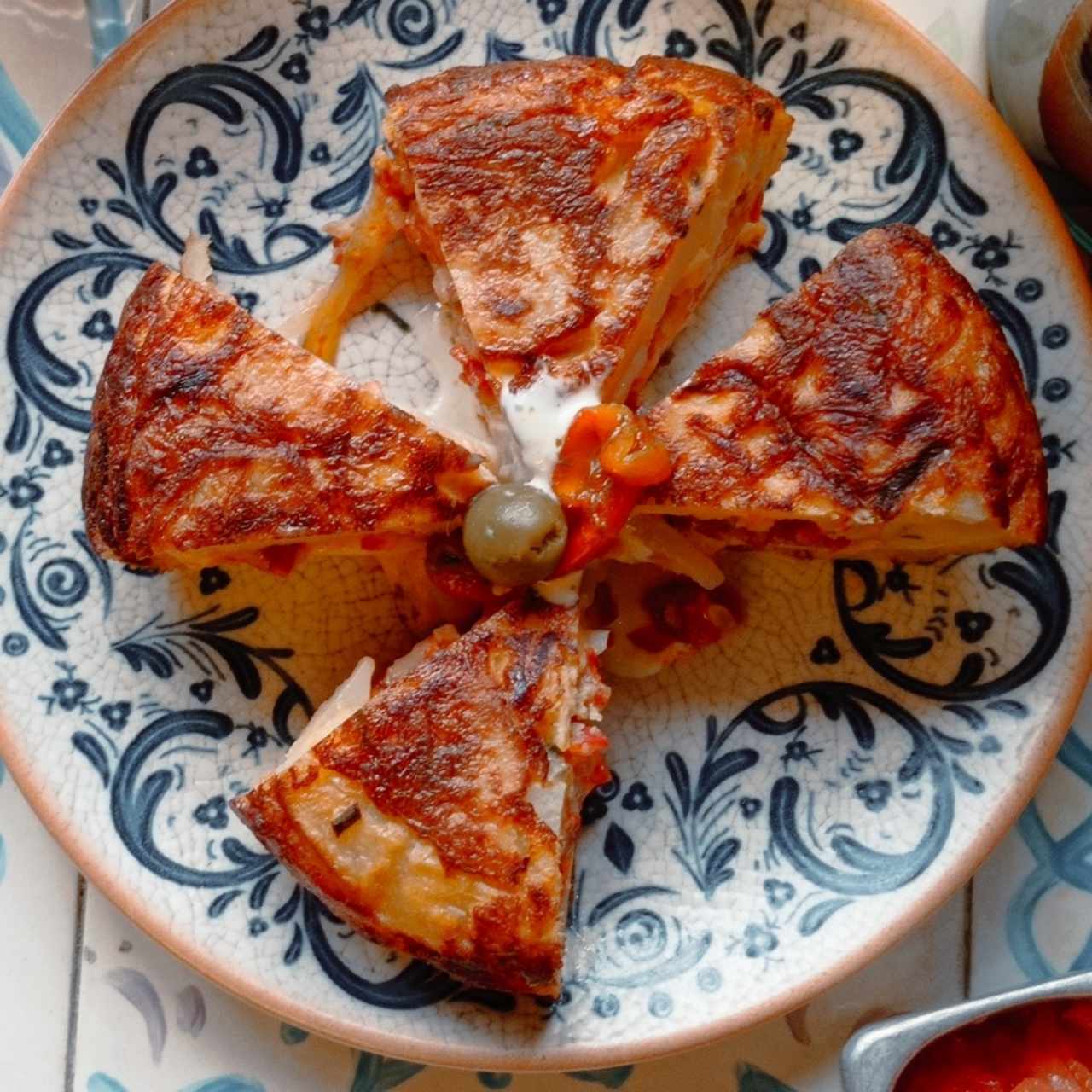 Tortilla con chorizo 