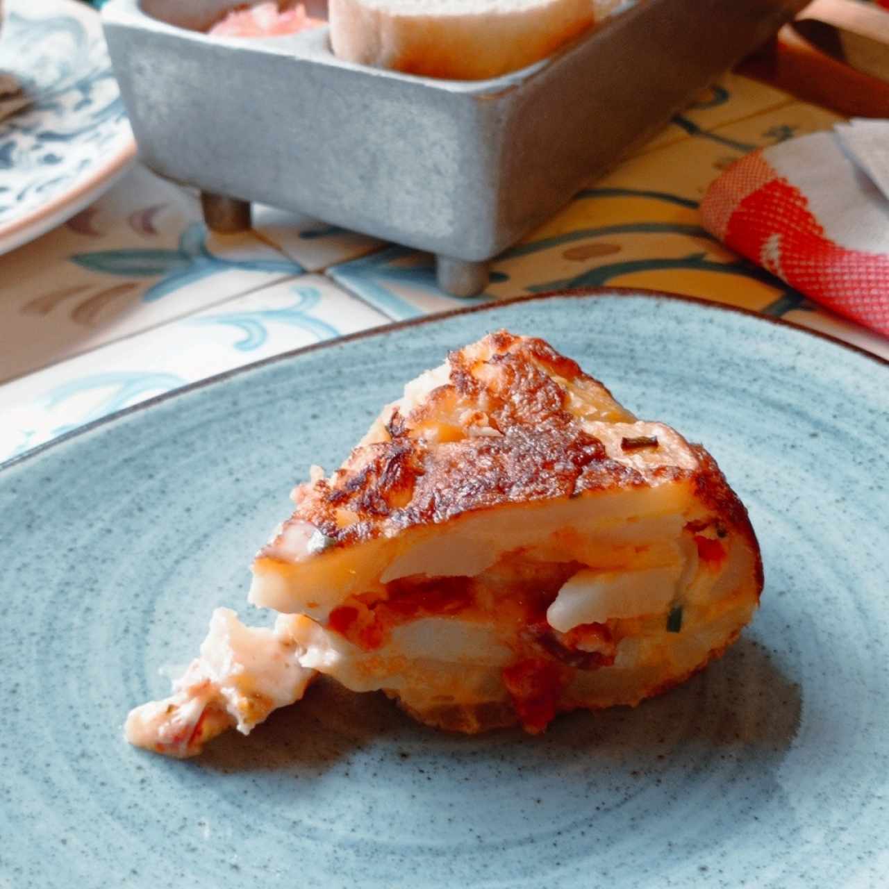 Tortilla con chorizo 