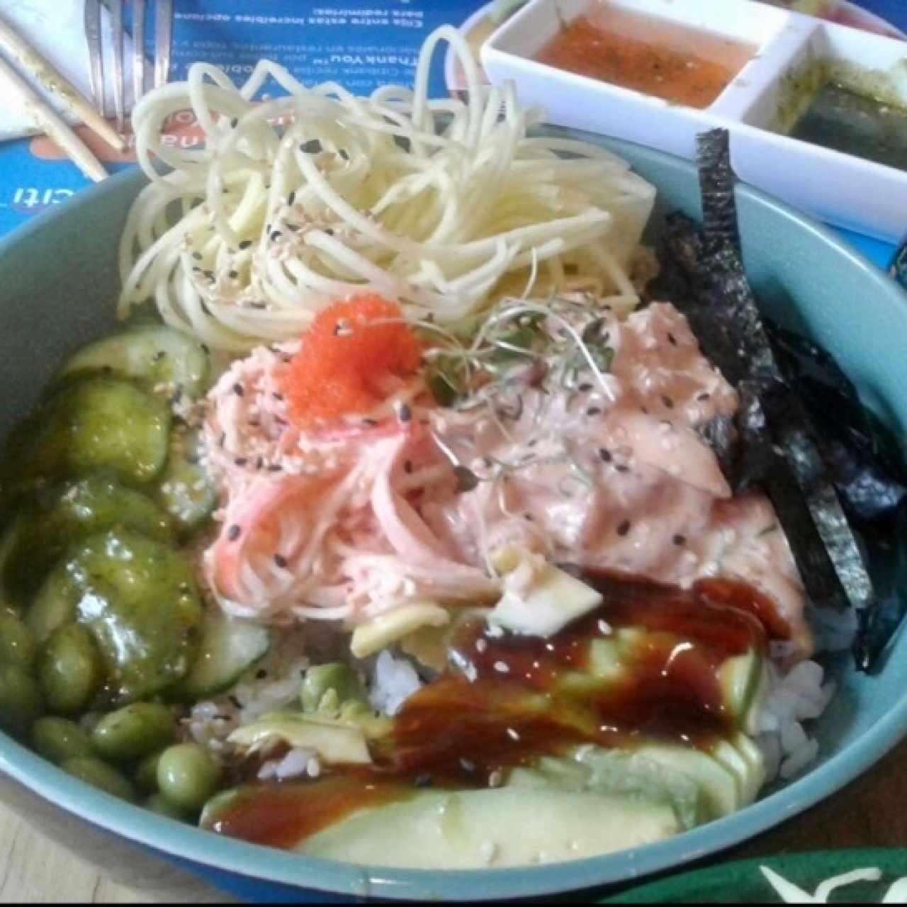 Salmón Kani Poke