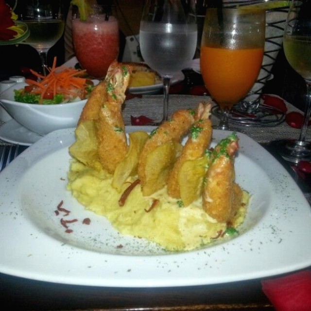 Langostinos al jerez