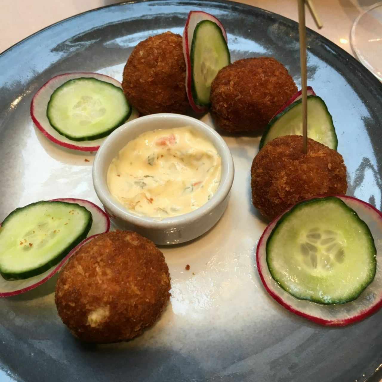 Croquetas de cangrejo 