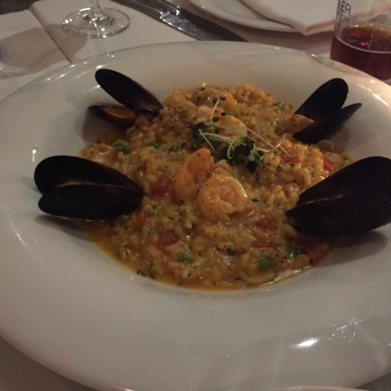risoto de mariscos