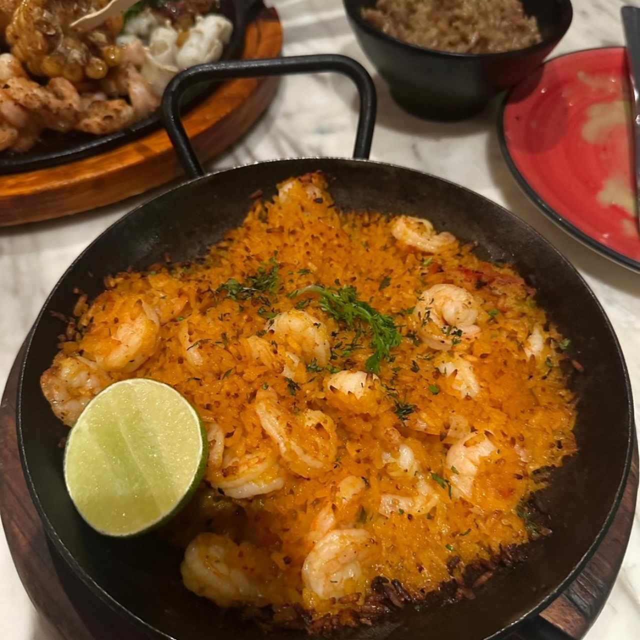 Arroz de a camarones