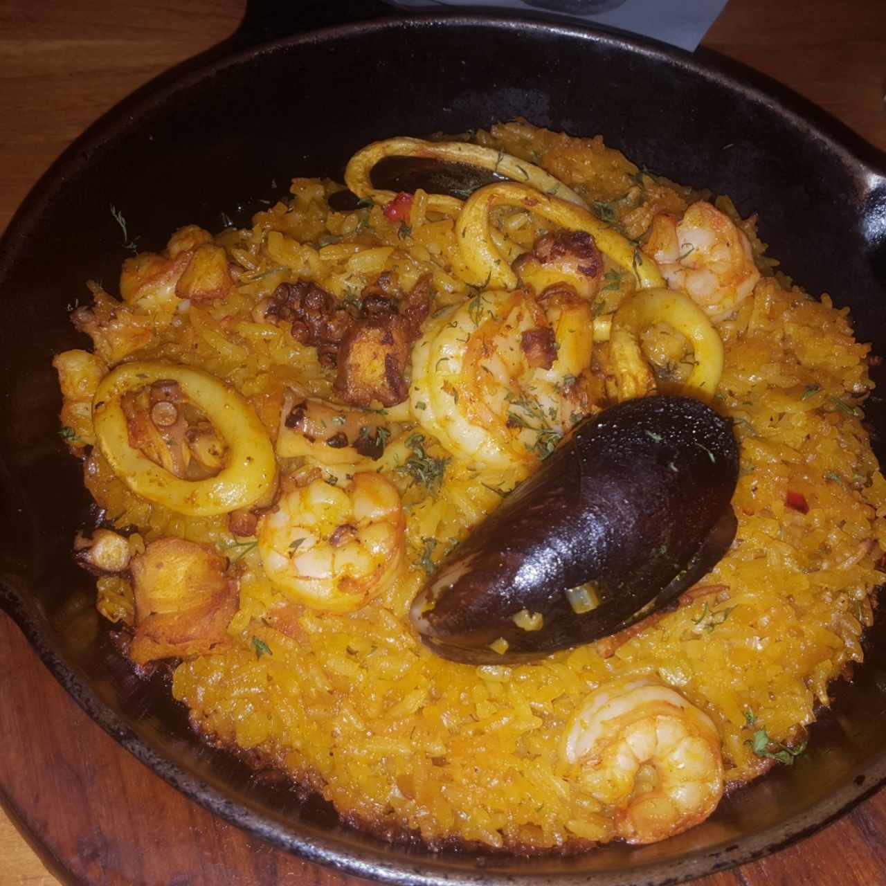 Arroz de mariscos 