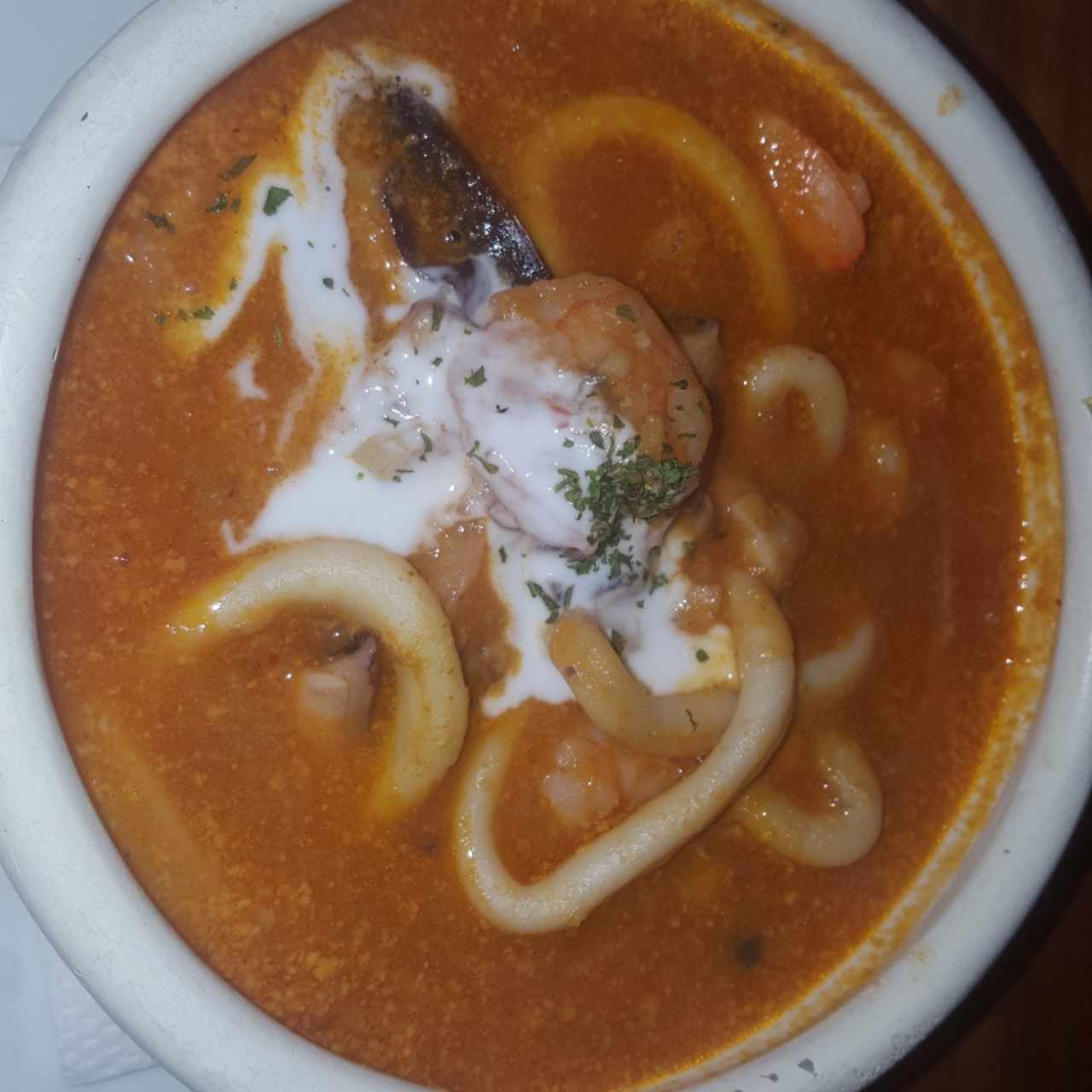 cazuela de mariscos 