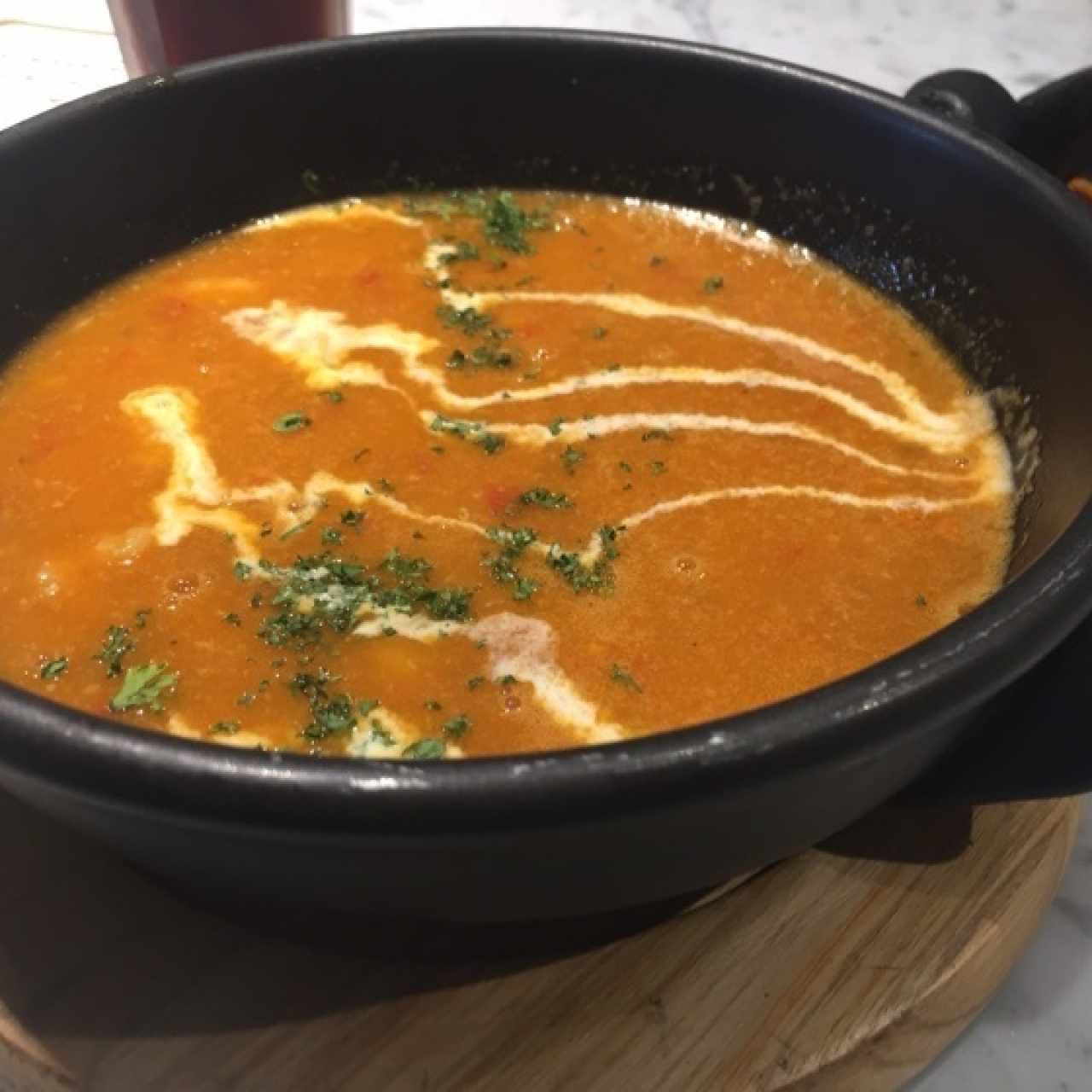 crema de mariscos