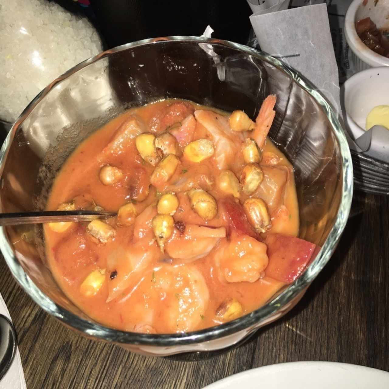Ceviche al gusto: camarón, pulpo y pescado marinado, al rocoto 🌶