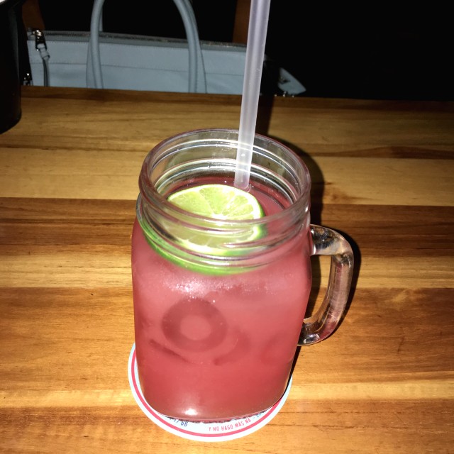Jugo de sandia y yerbabuena