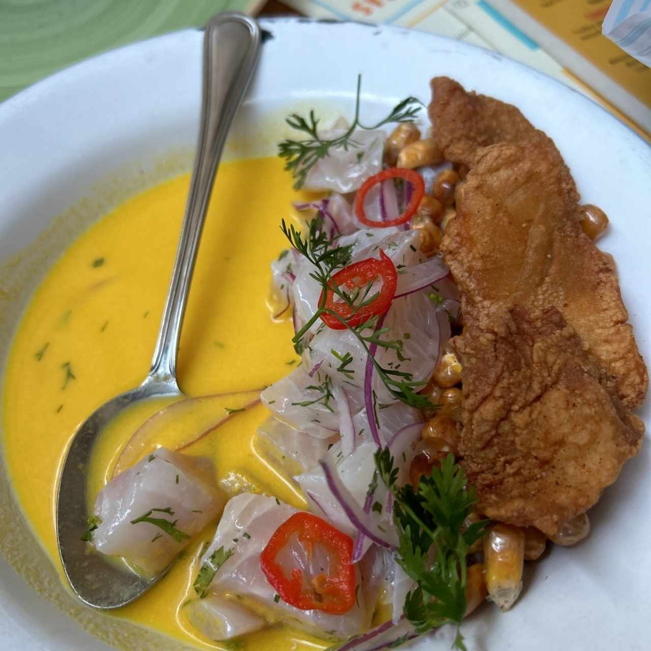 Ceviche al aji amarillo