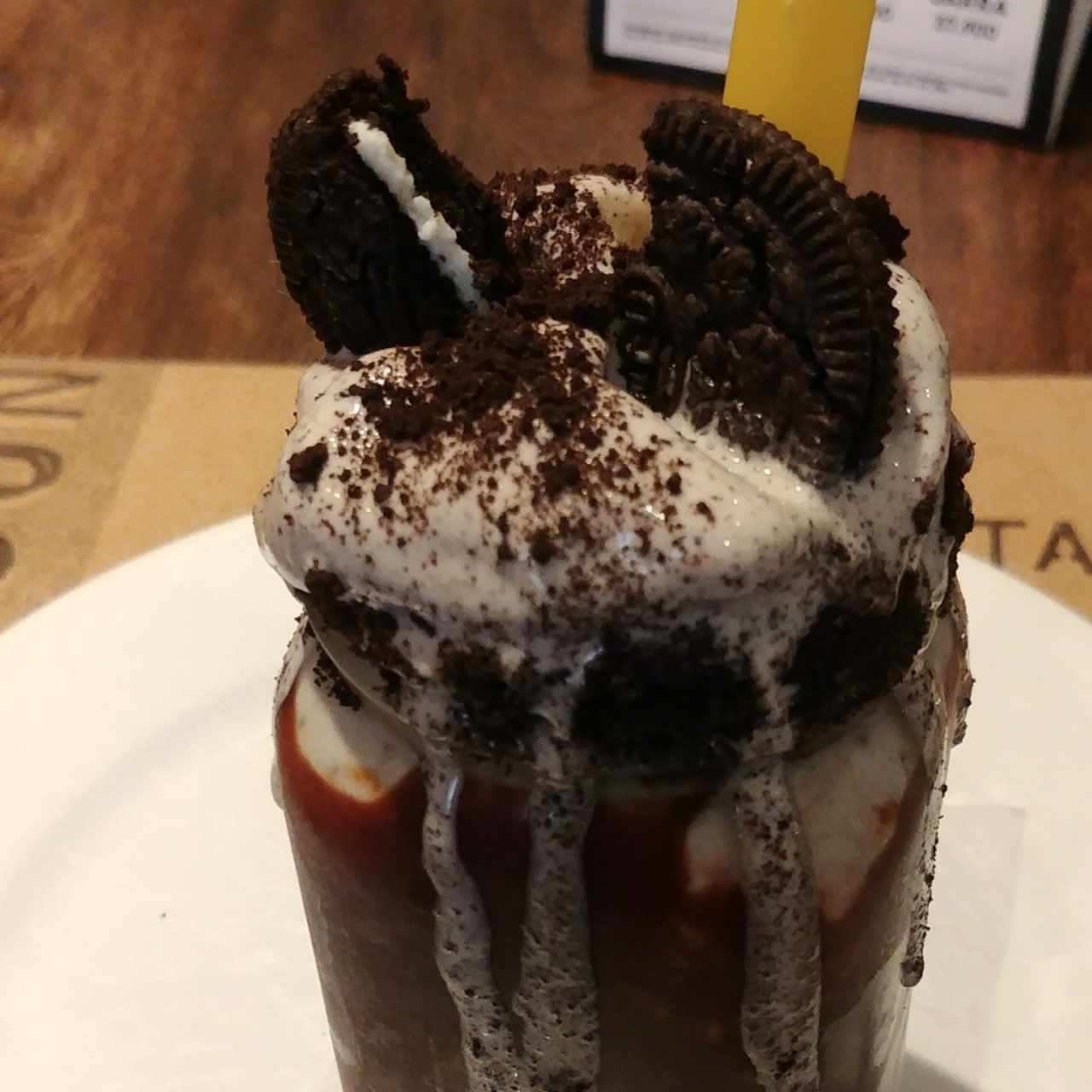 Malteada de Cookies and Cream