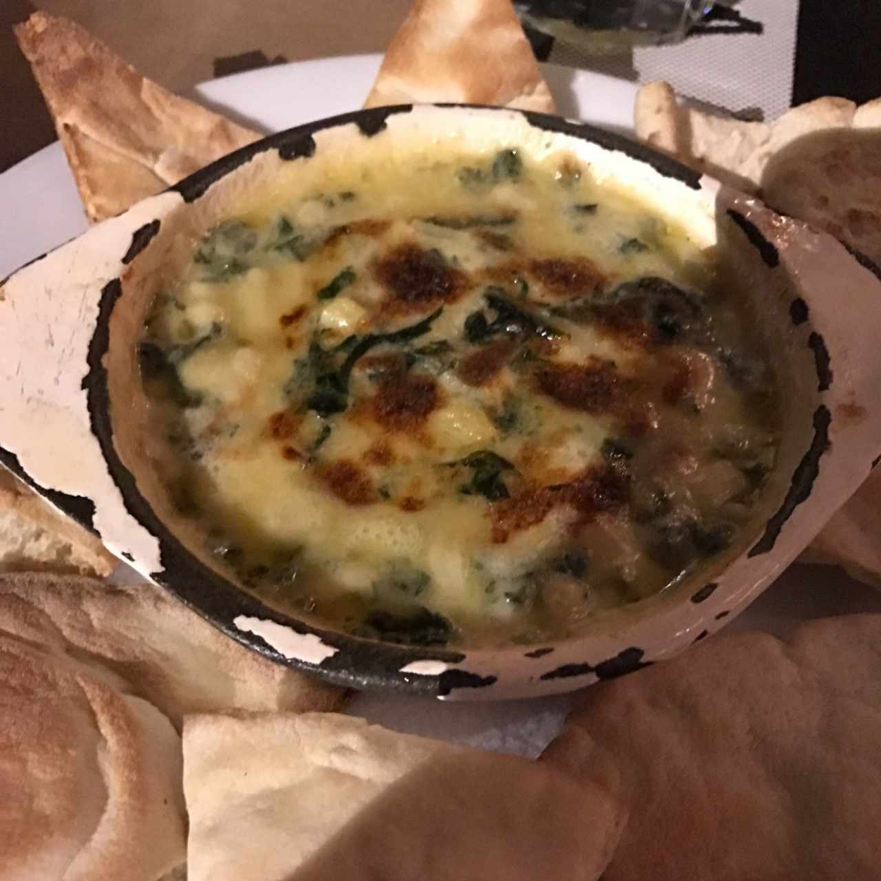 Dip de espinaca y alcachofa