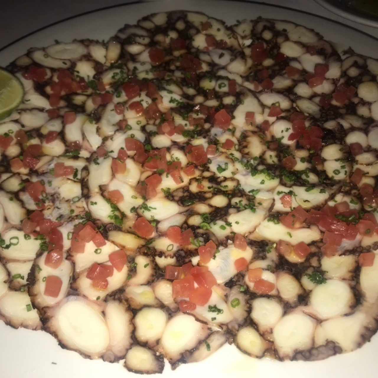 carpacho de pulpo