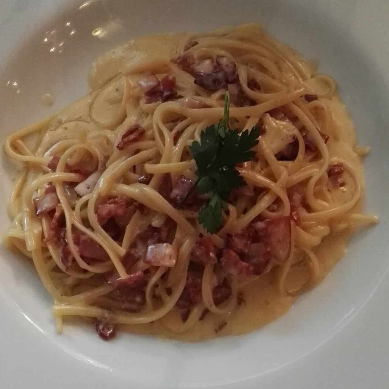 Linguini a la Carbonara