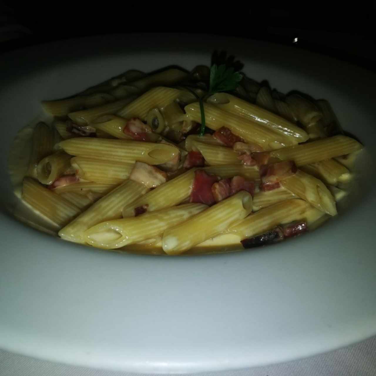 penne a la carbonara