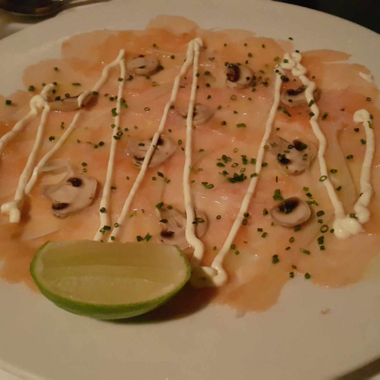 carpaccio de salmon