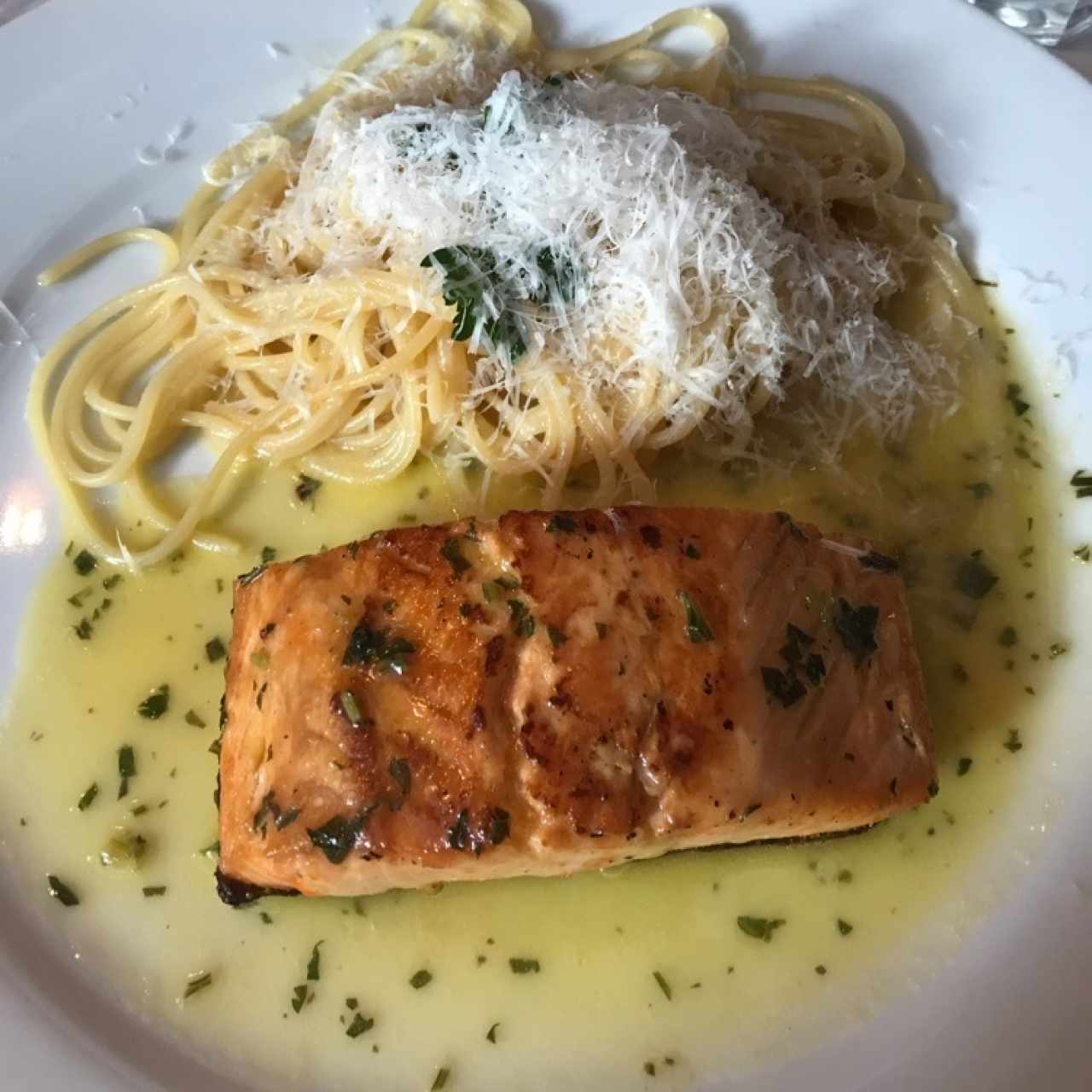 salmon con pasta 