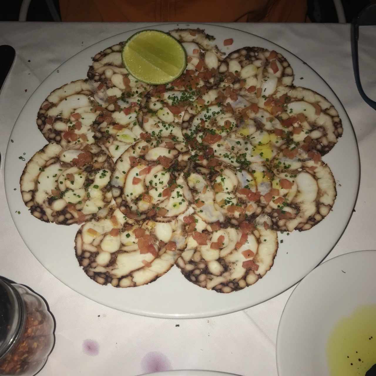 carpaccio de pulpo