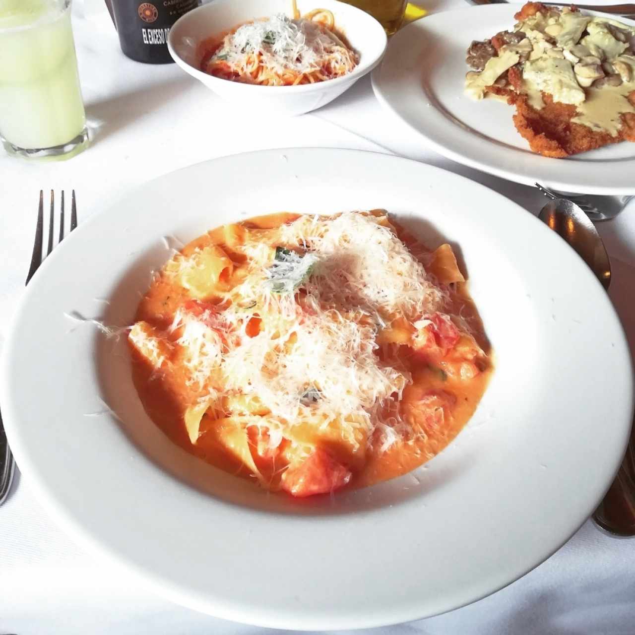 Pappardelle al teléfono