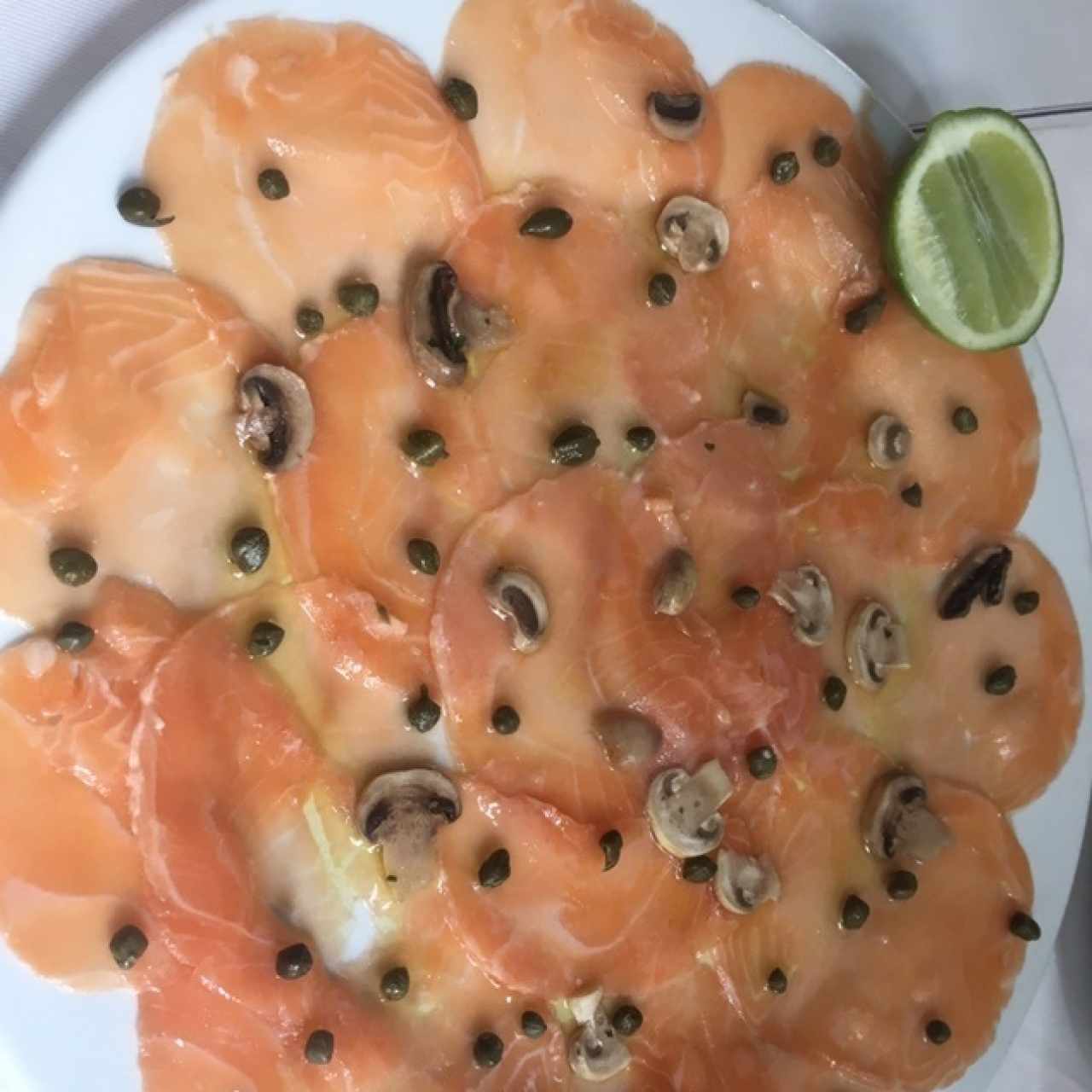 carpaccio salmon