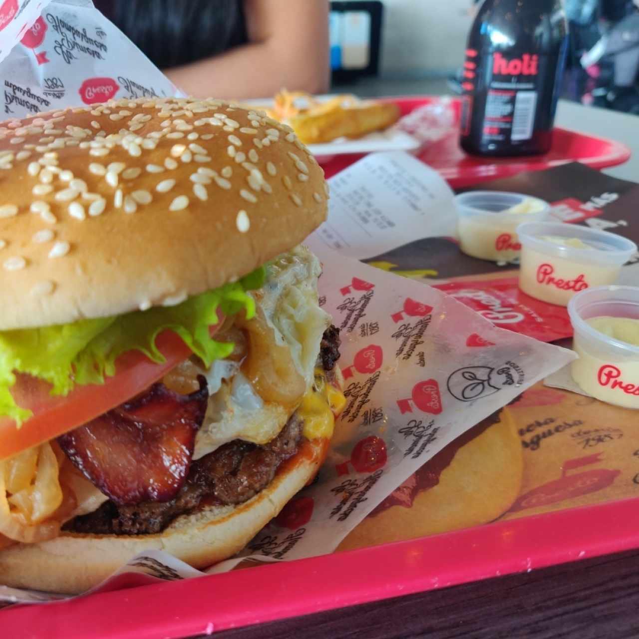 hamburguesa Presto
