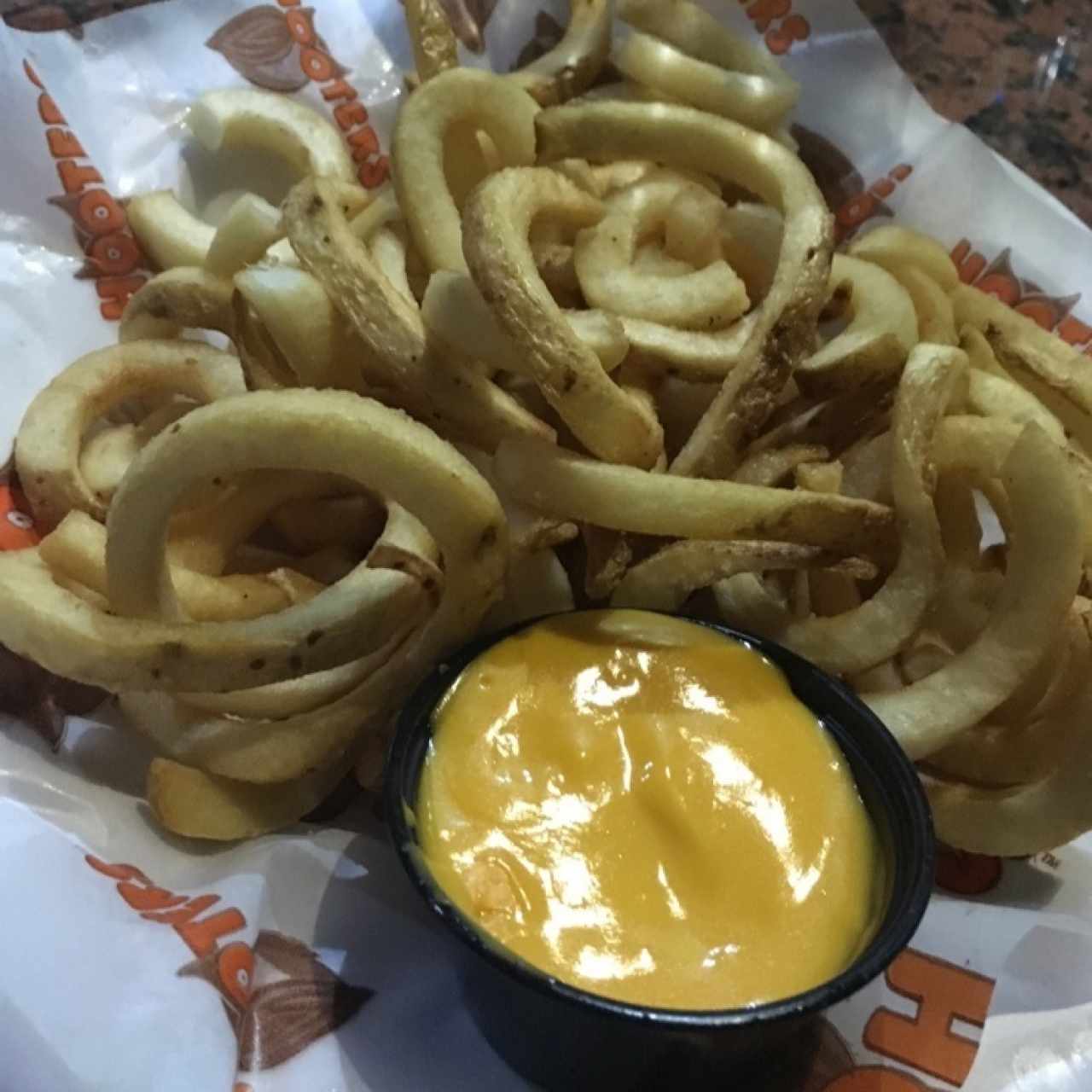 Papas con queso