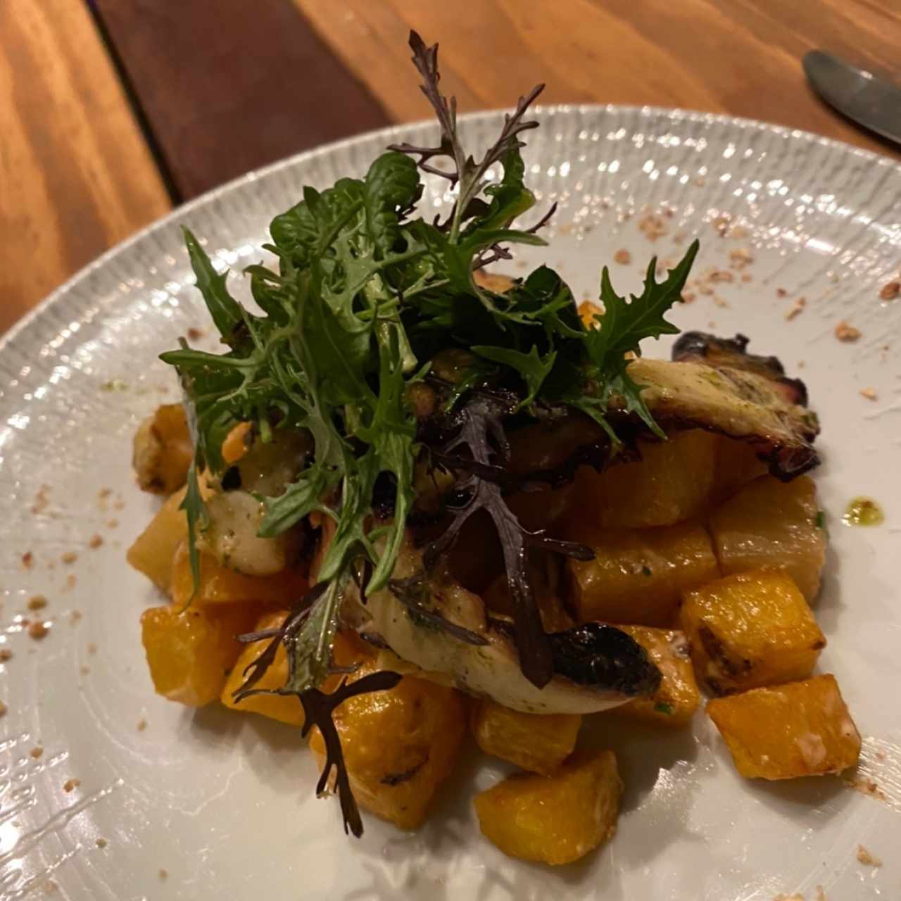 Pulpo confitado...