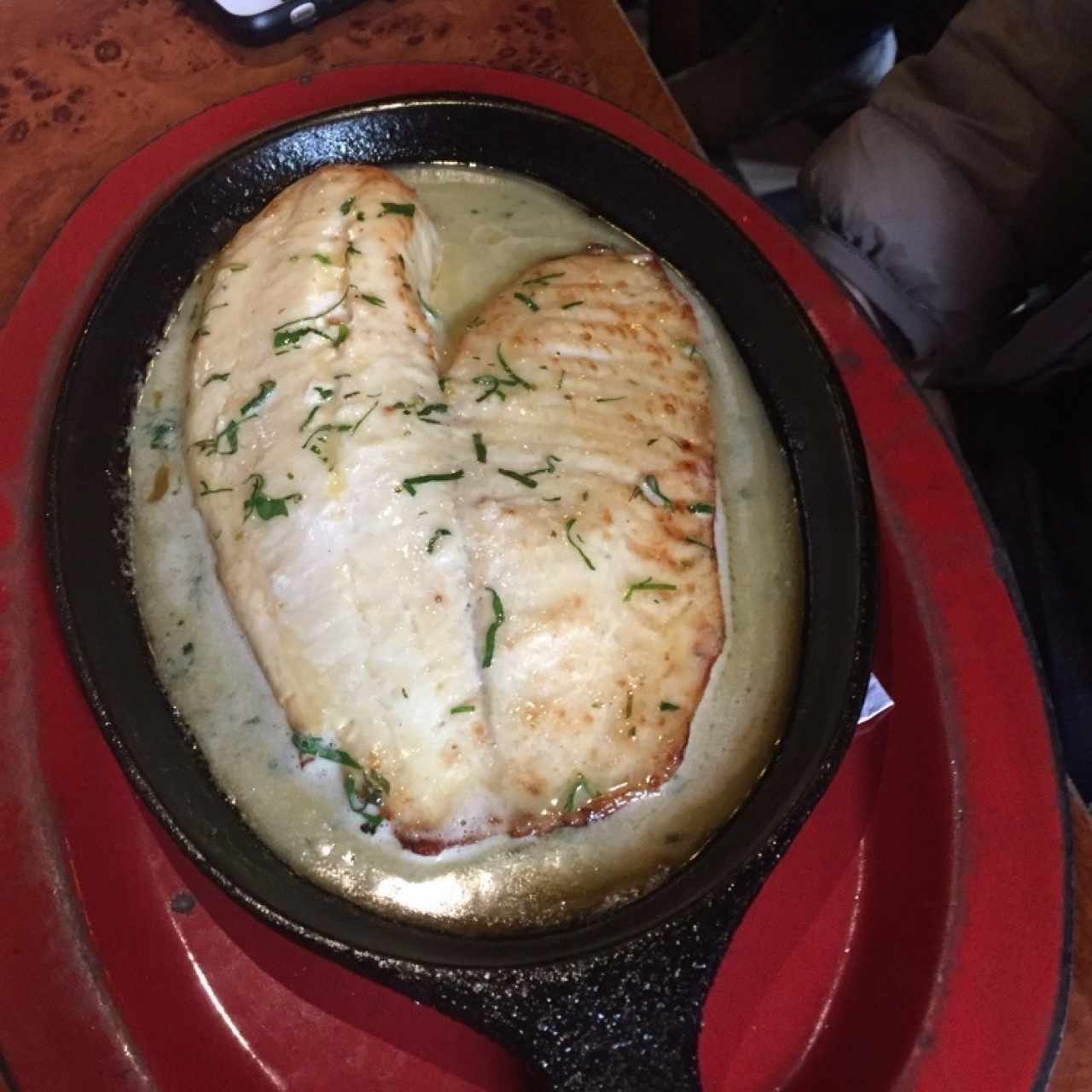 Filete tilapia meuniere