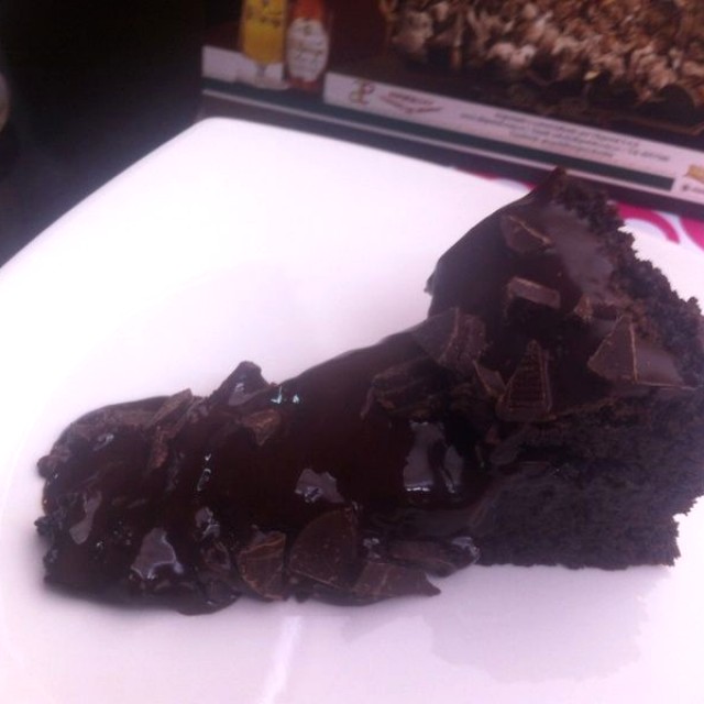 Torta chocolate caliente .