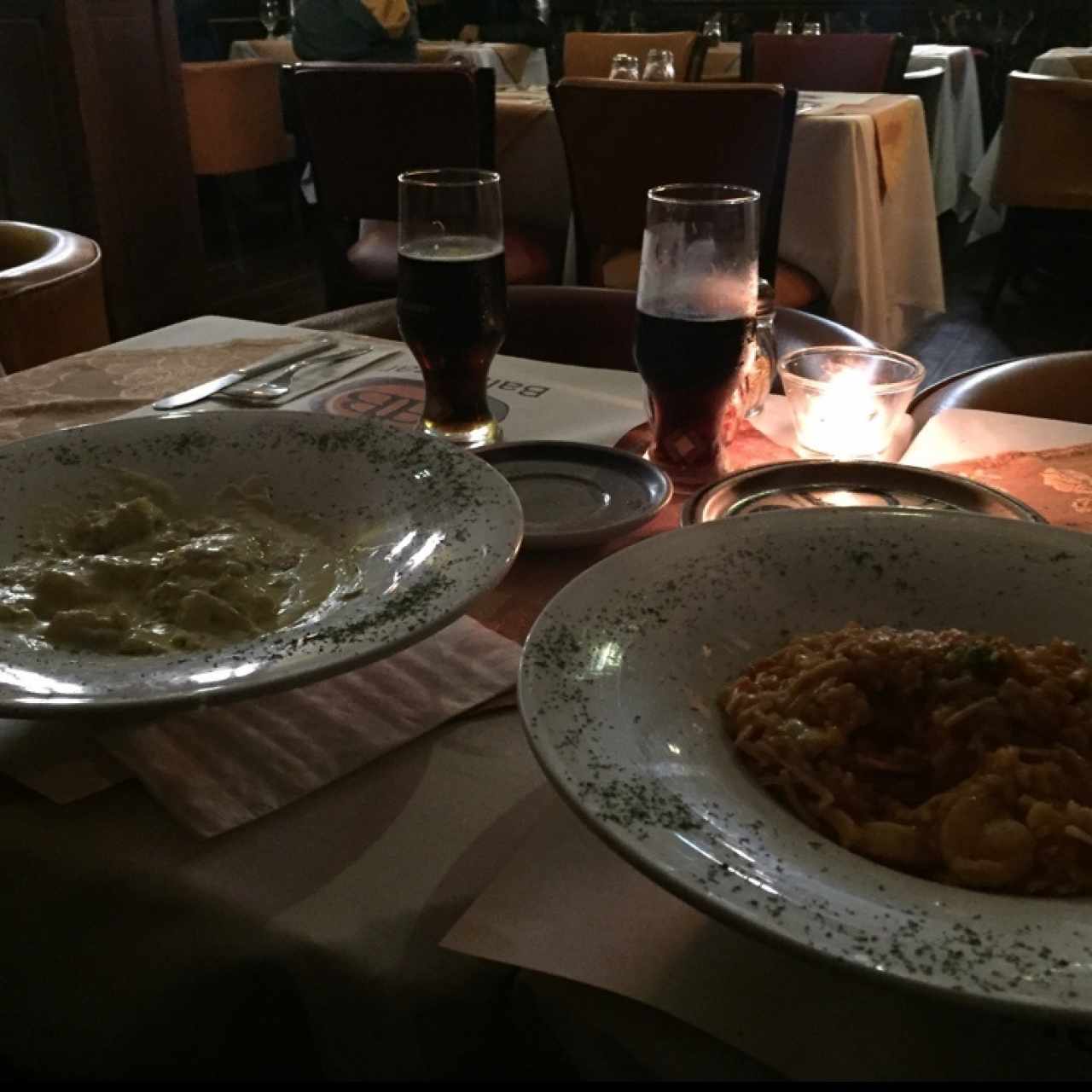 ravioli Ricota espinaca & Risotto lecce