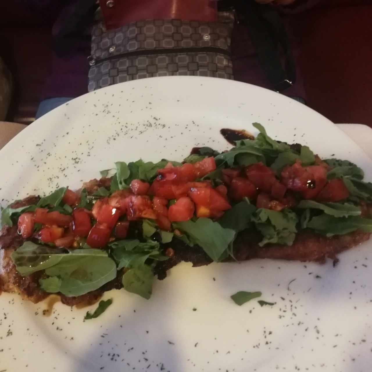 milanesa con rugula