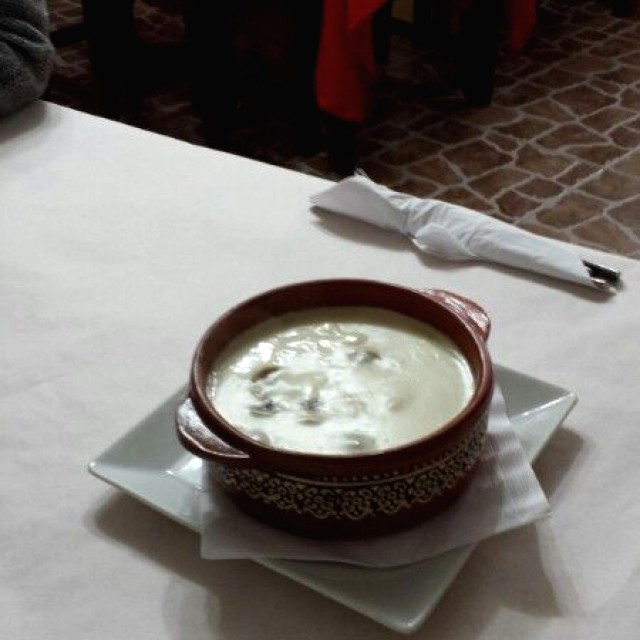 Crema de champiñones