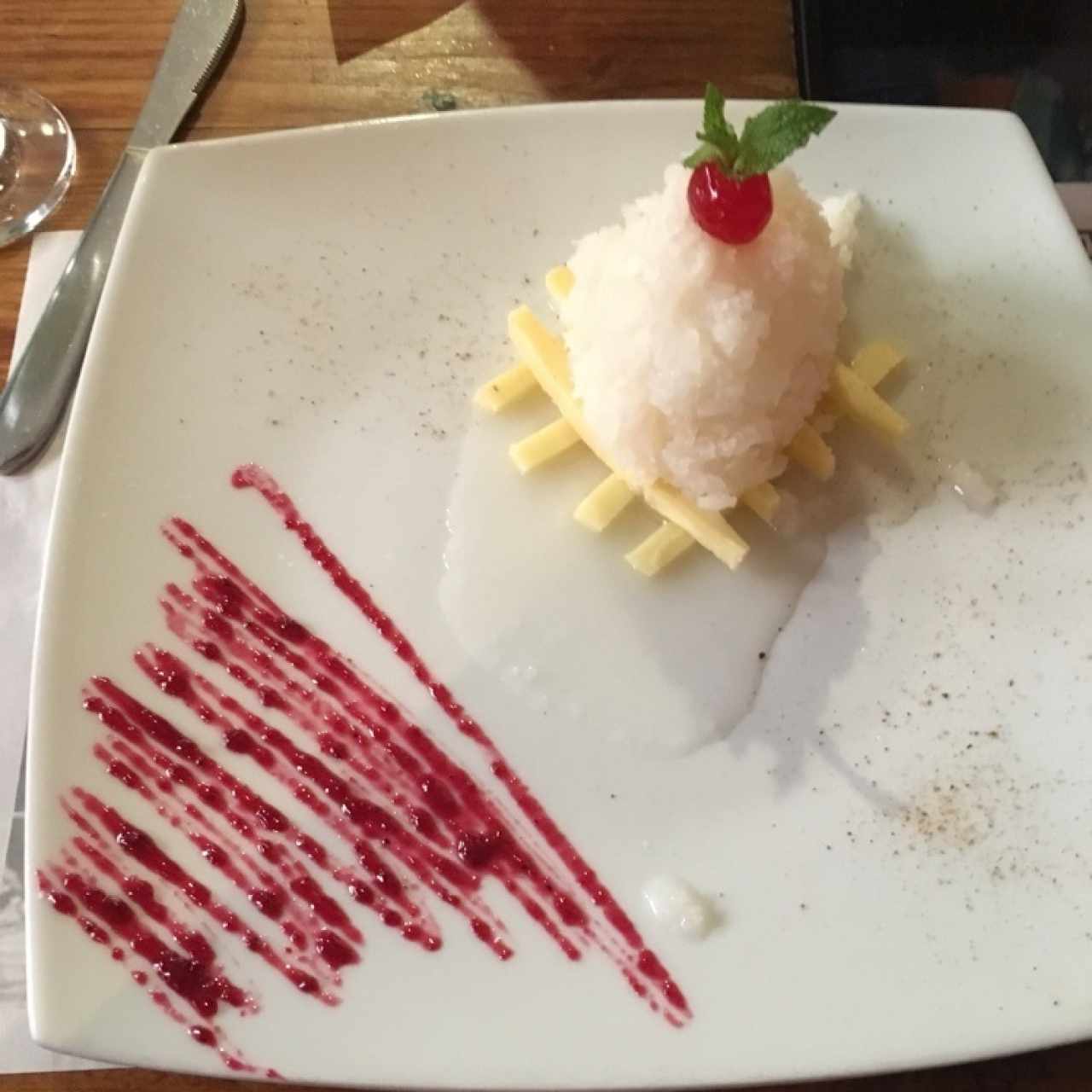 Dulce de coco con queso