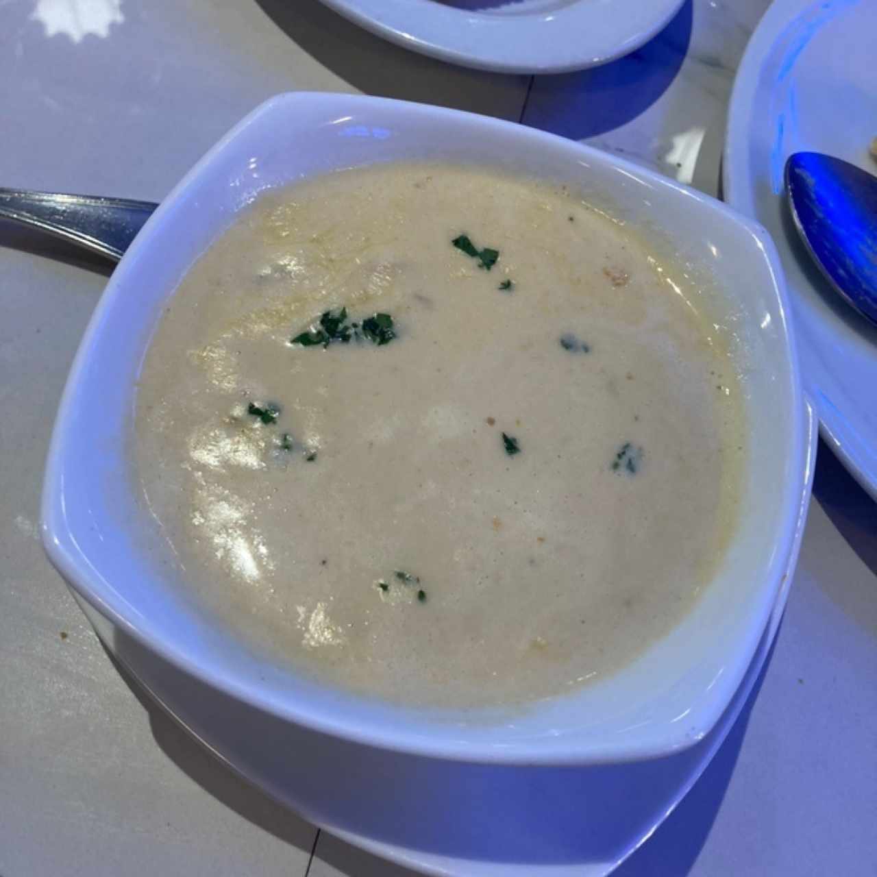 Crema de camarones