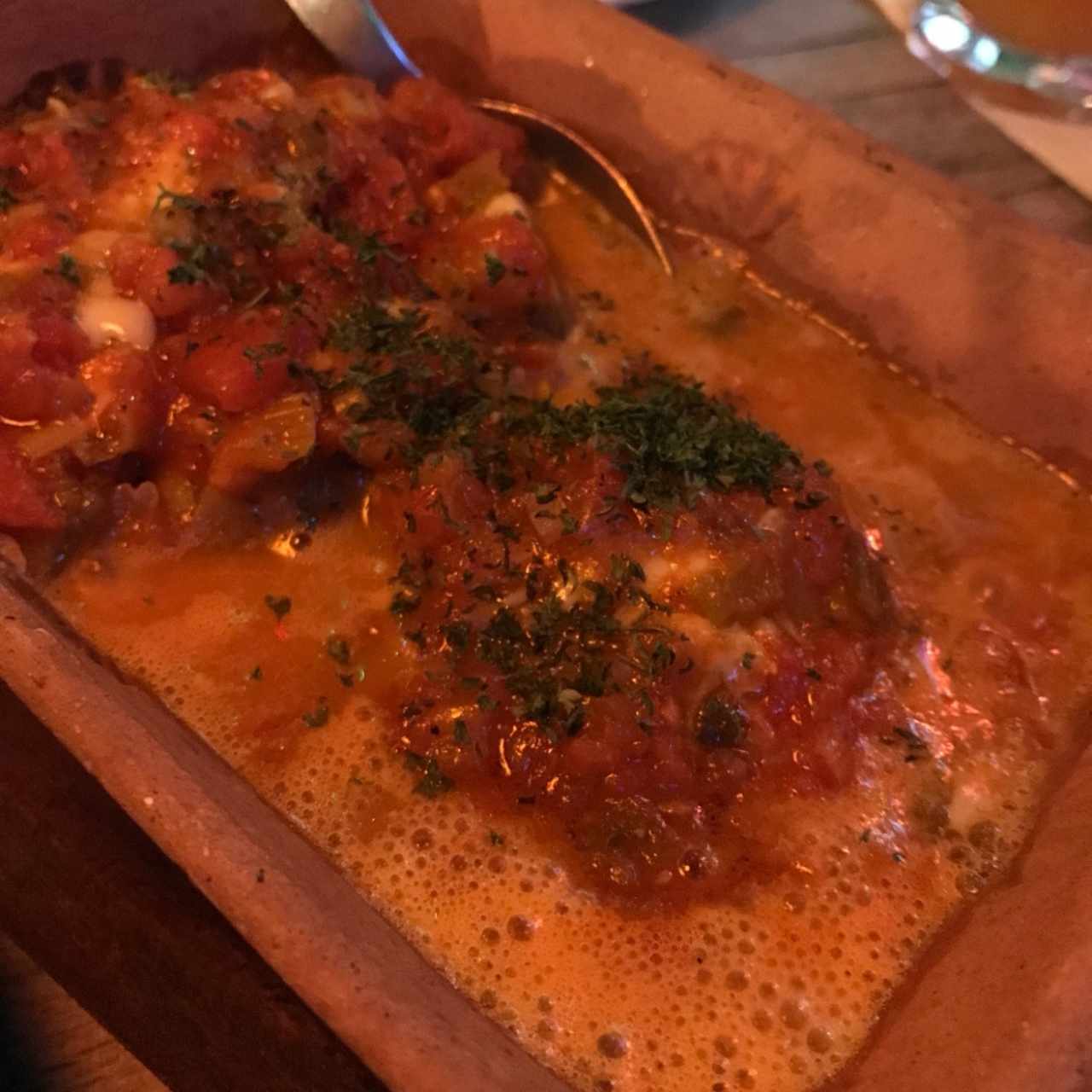 Papas chorreadas 