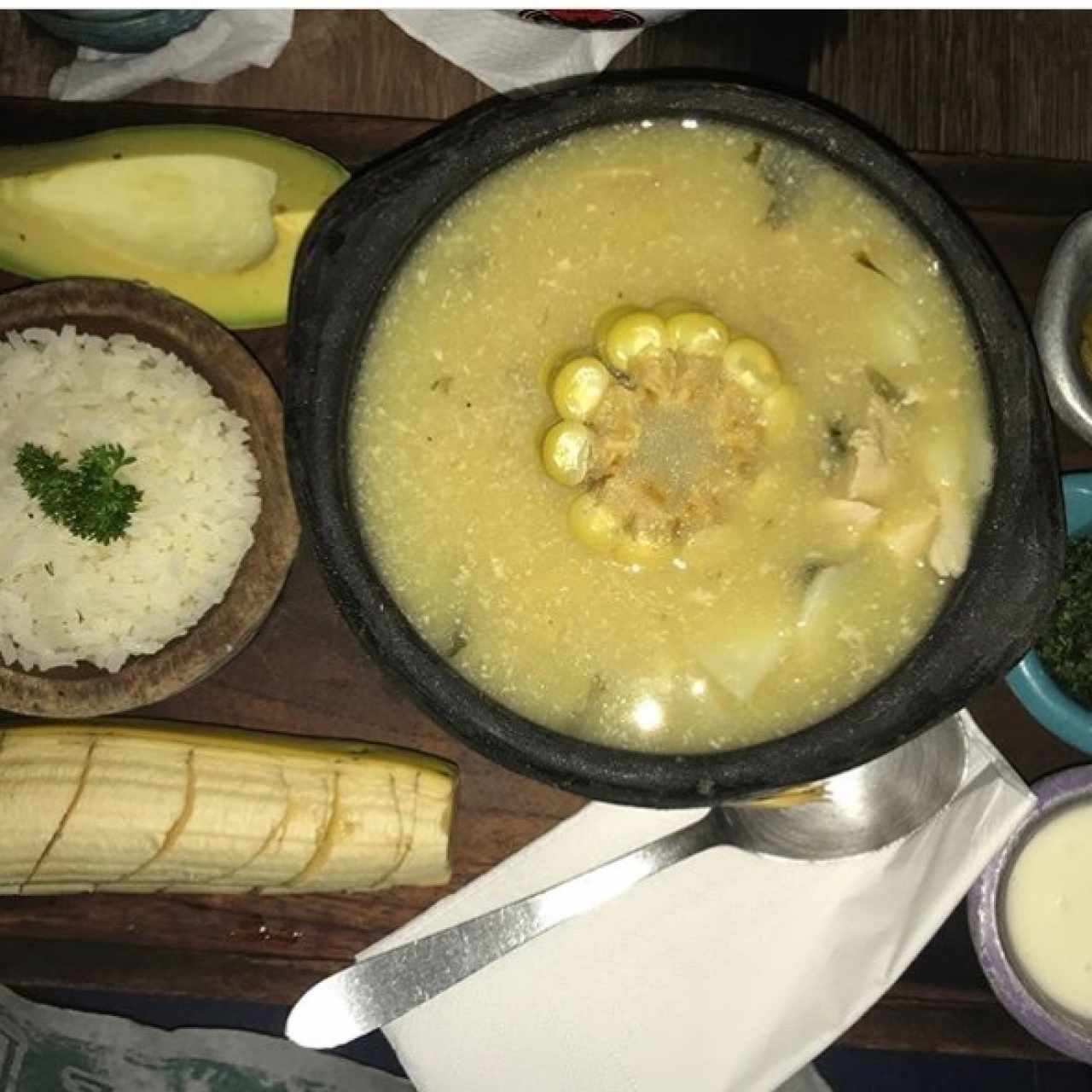 El famoso Ajiaco Colombiano