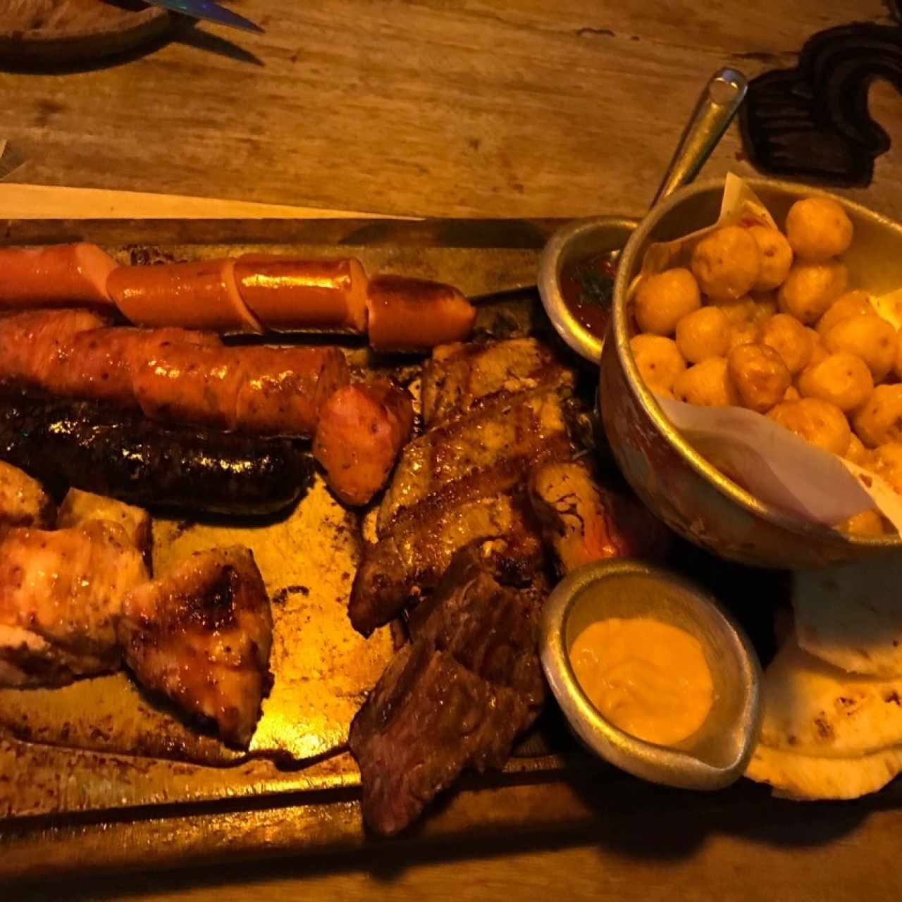 Plato Trimixto de Cuatro Carnes