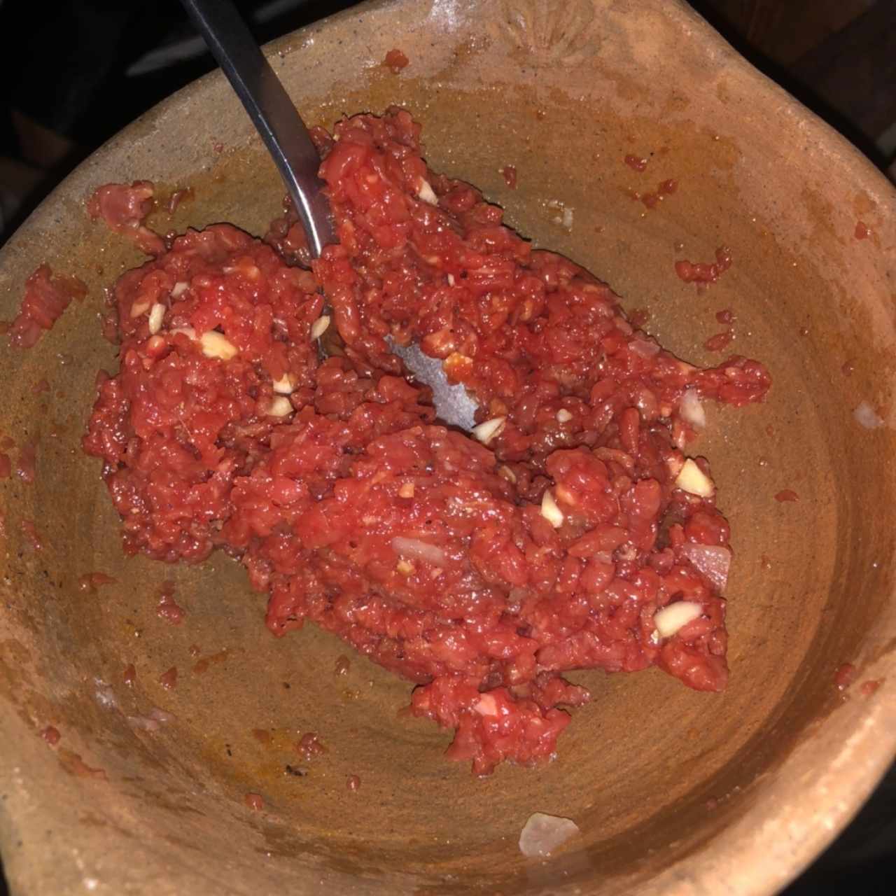 tartar de carne